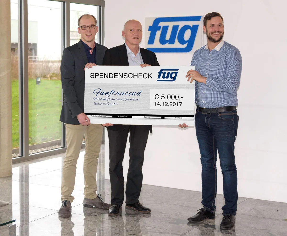 FuG Elektronik spendet 5.000,- Euro – die Wirtschaftsjunioren helfen mit ihrem Netzwerk