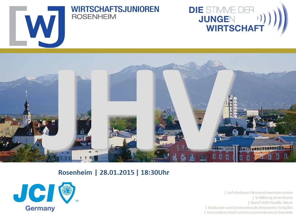 JHV - Jahreshauptversammlung der WJ Rosenheim